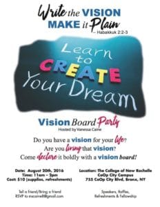 vision board flyer